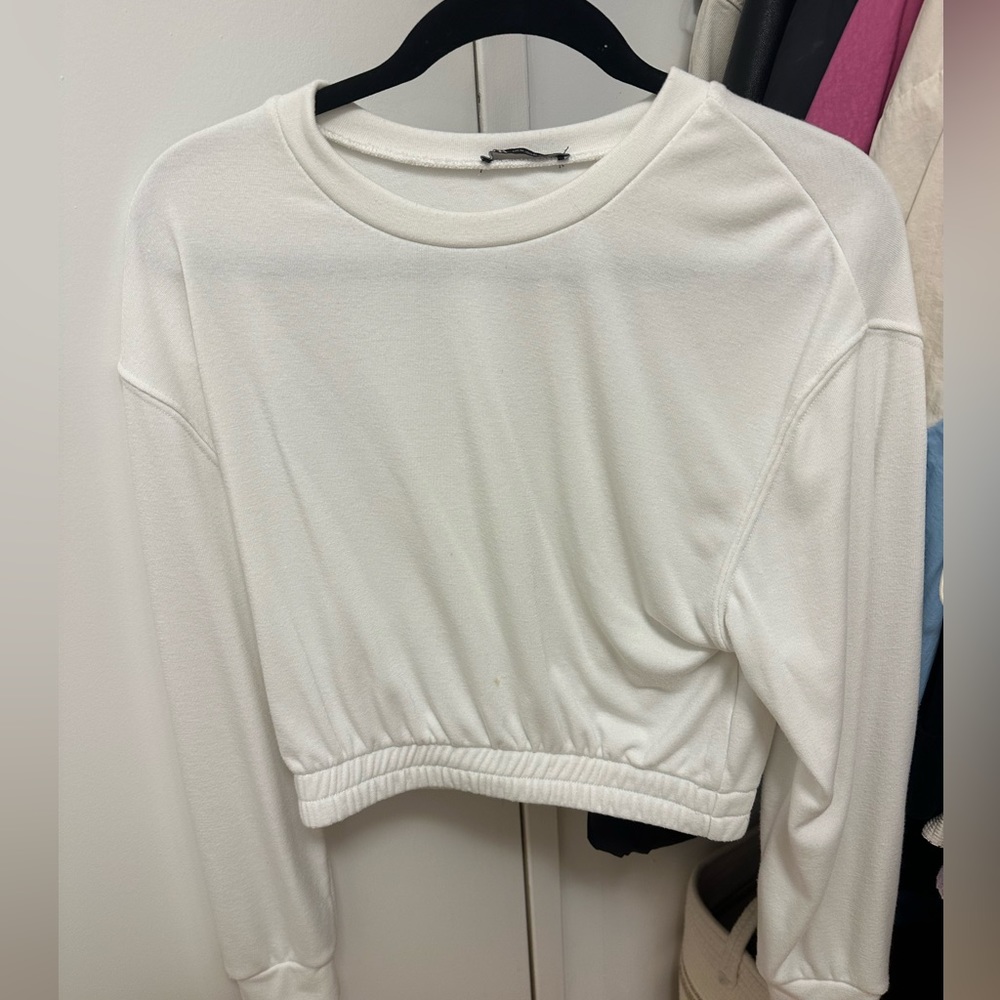 Zara crop sweatshirt